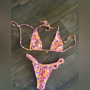 Kulani Kinis Floral Neon Bikini